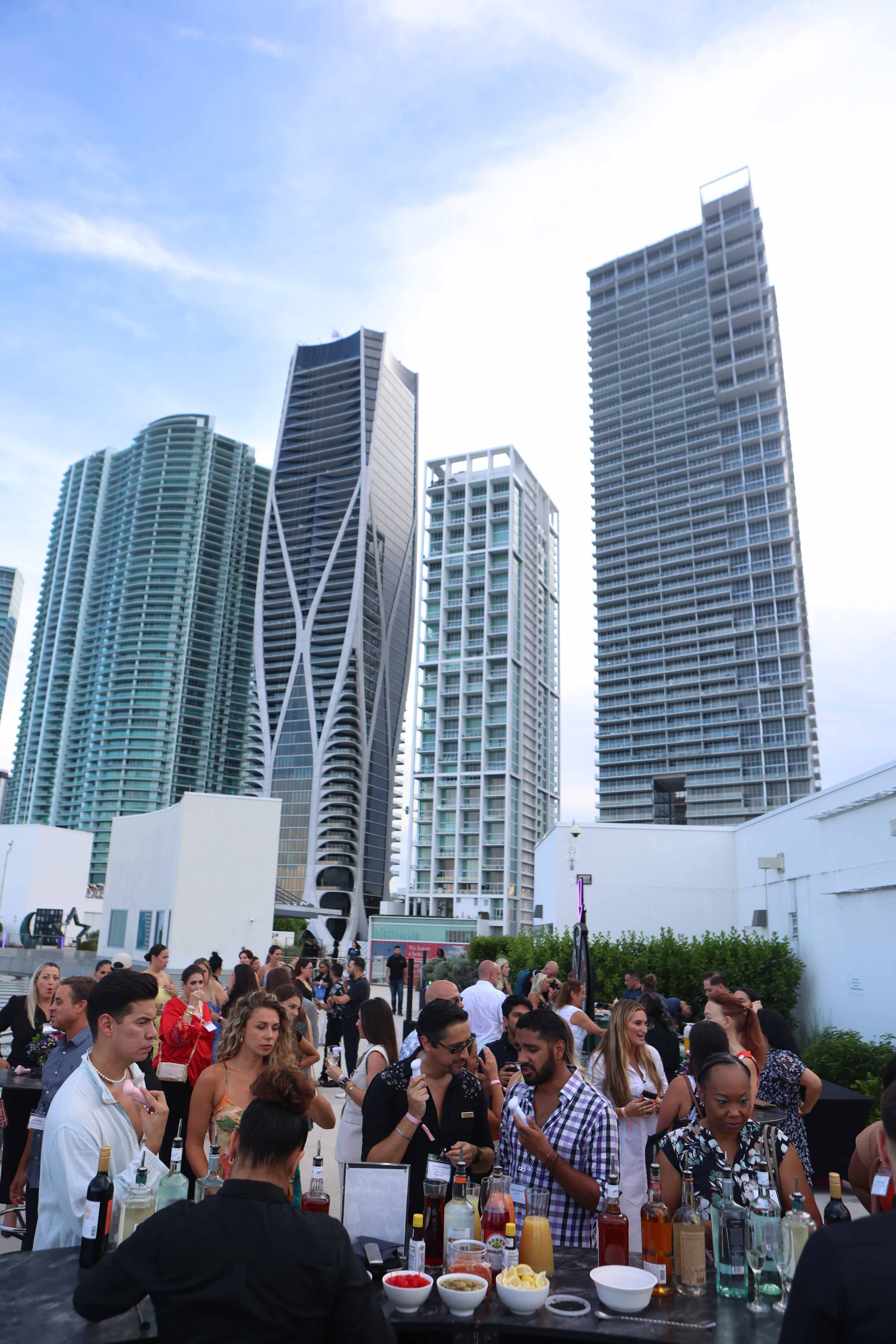 Rooftop Terrace, an event space at The Phillip and Patricia Frost Museum of Science