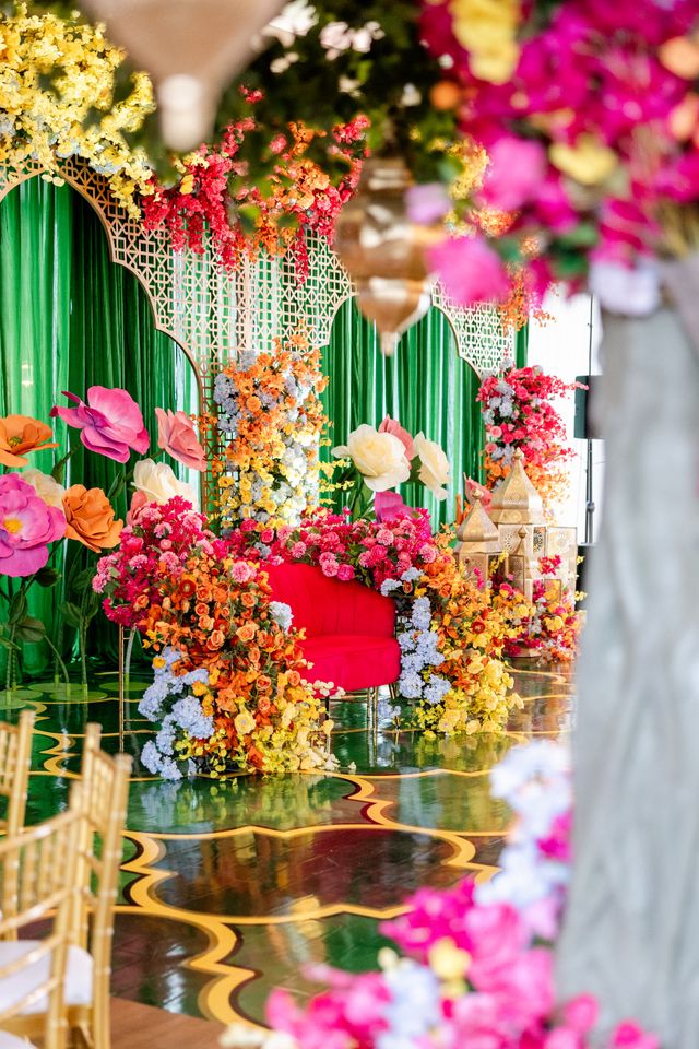 Featured photo from Indian Wedding Decor Sangeet Newport Rhode Island