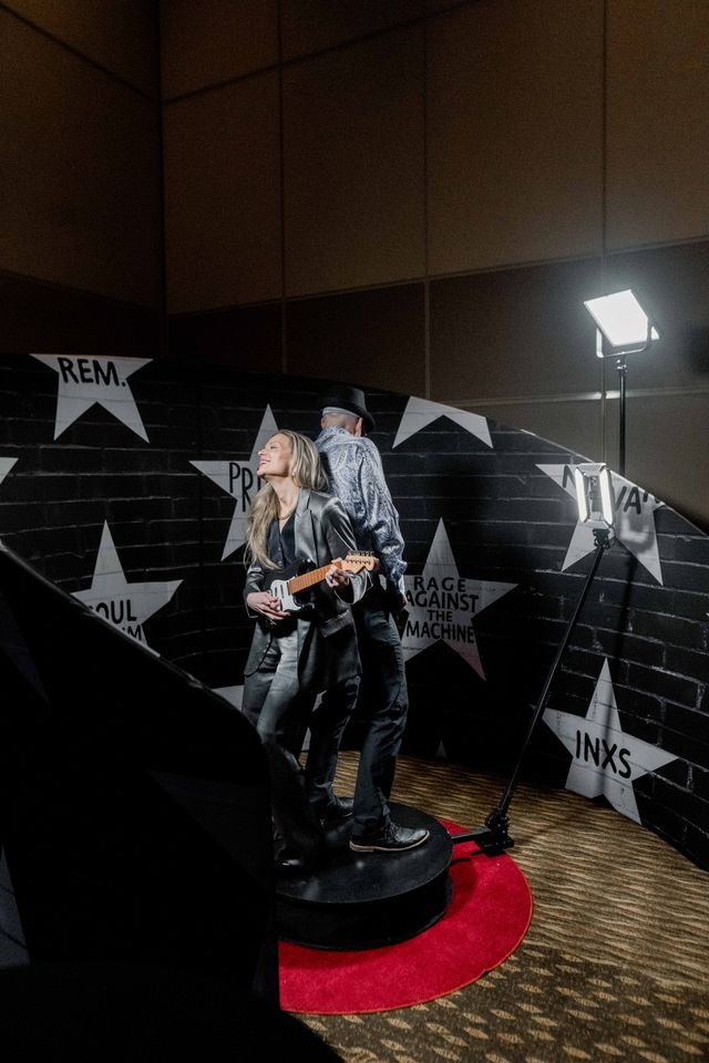 Featured photo from Prince-themed 360 booth activation