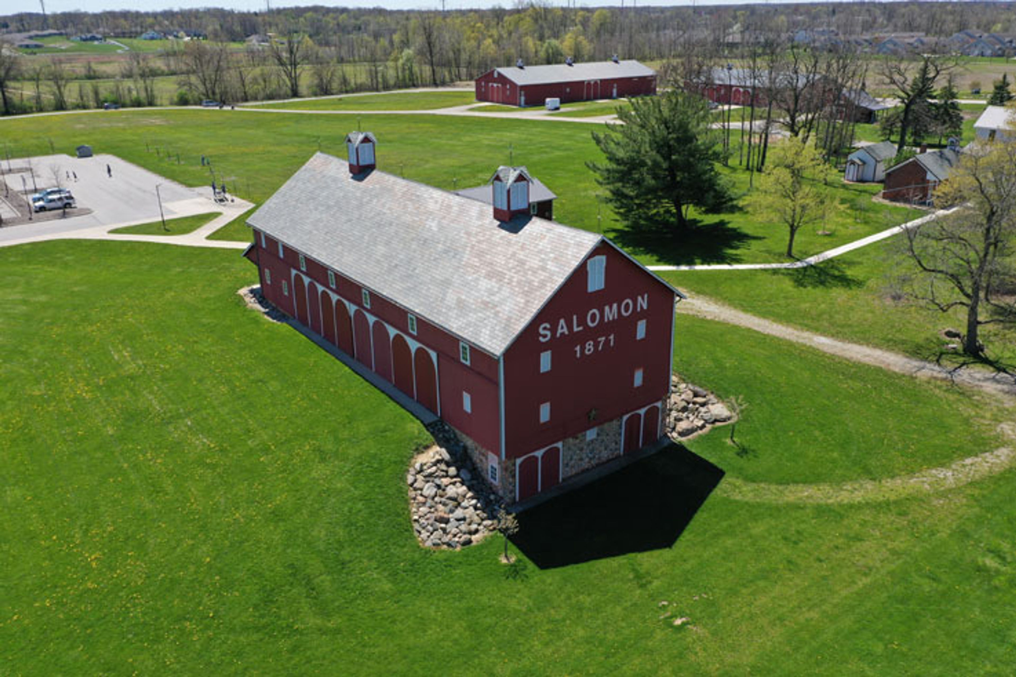Historic Old Barn, an event space at Salomon Farm Park