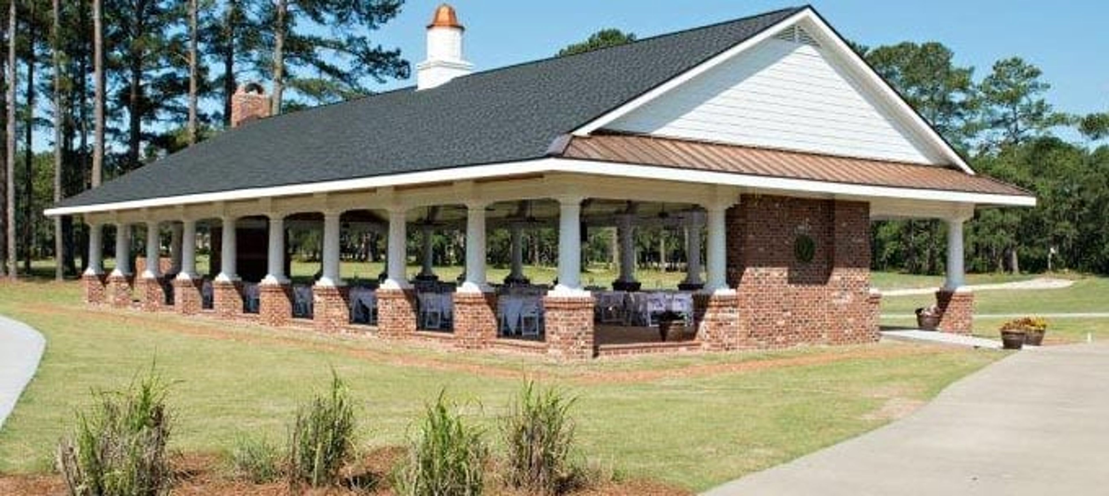 The Pavilion, an event space at Gates Four Golf & Country Club