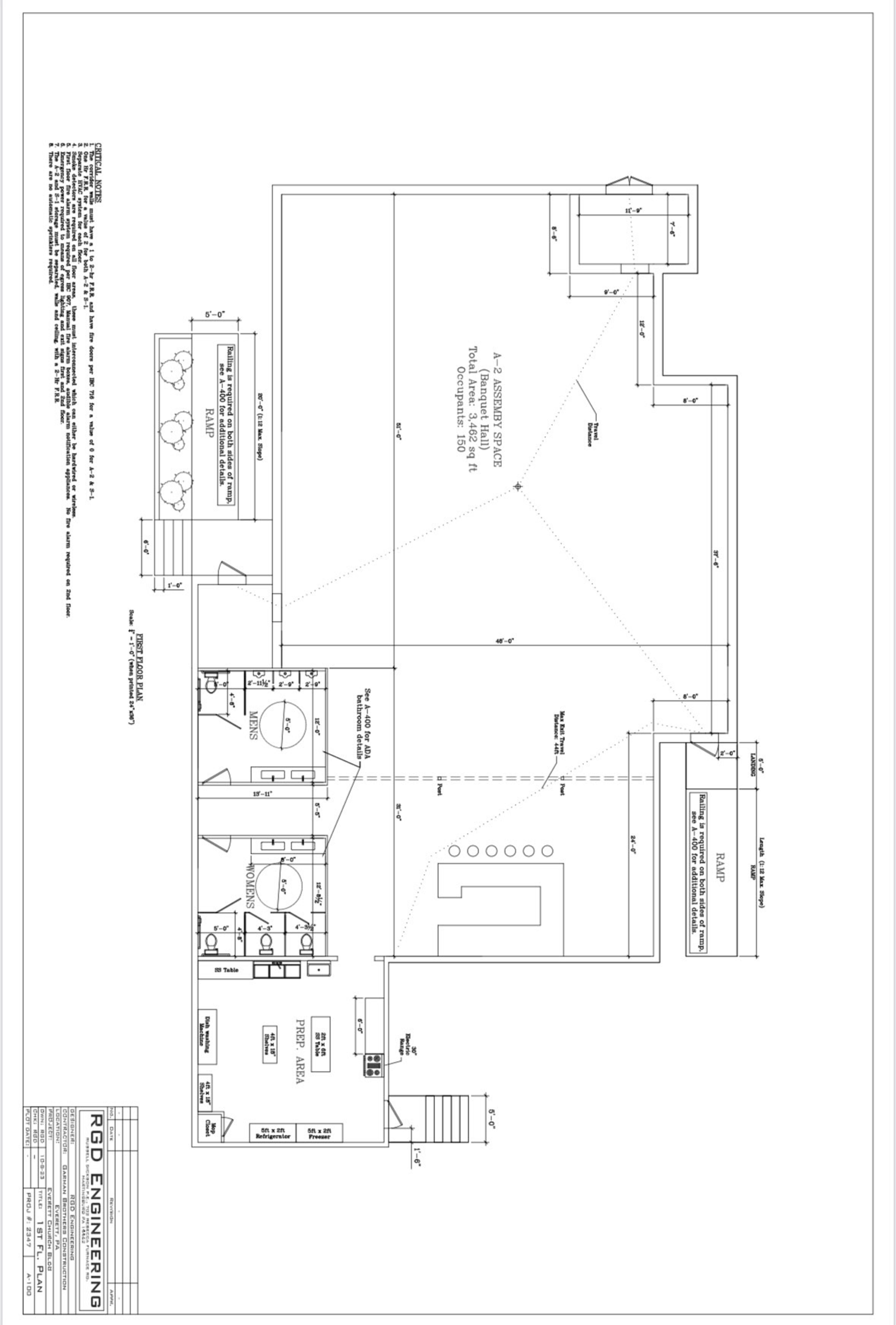 Floor plan, an event space at North Spring Ballroom