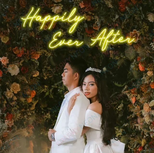 Featured photo from Sparky Neon - Happily Ever After Wedding Neon Sign LED Light