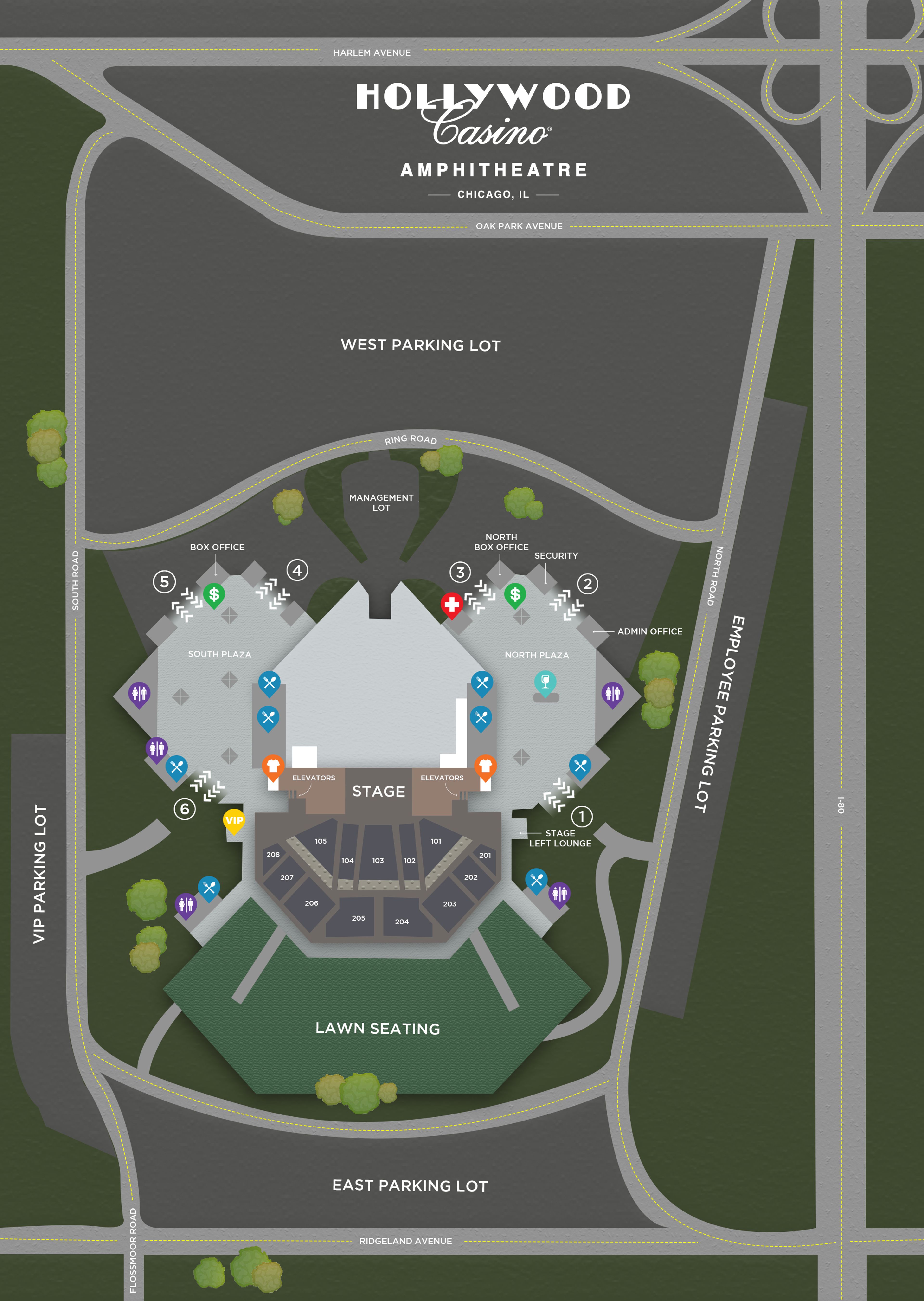 Parking Lot Rental, an event space at Credit Union 1 Amphitheatre