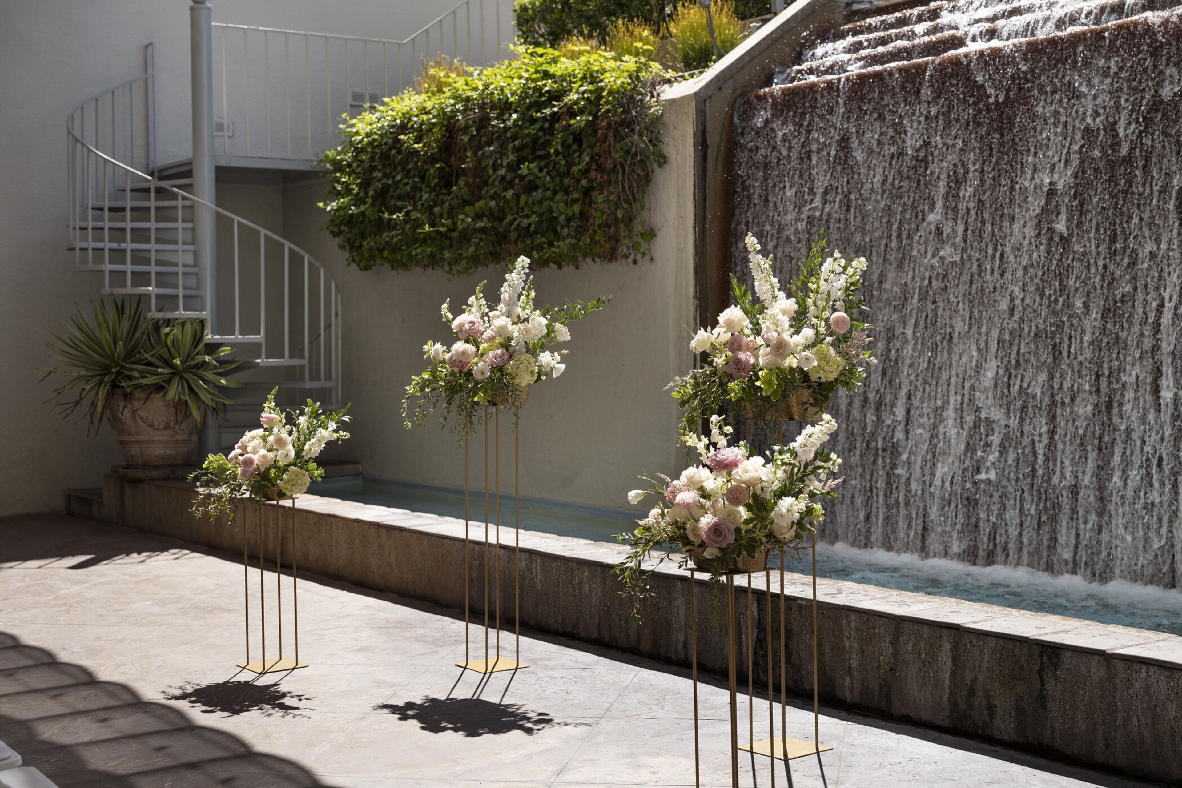 Waterfall Terrace, an event space at The Westin South Coast Plaza, Costa Mesa