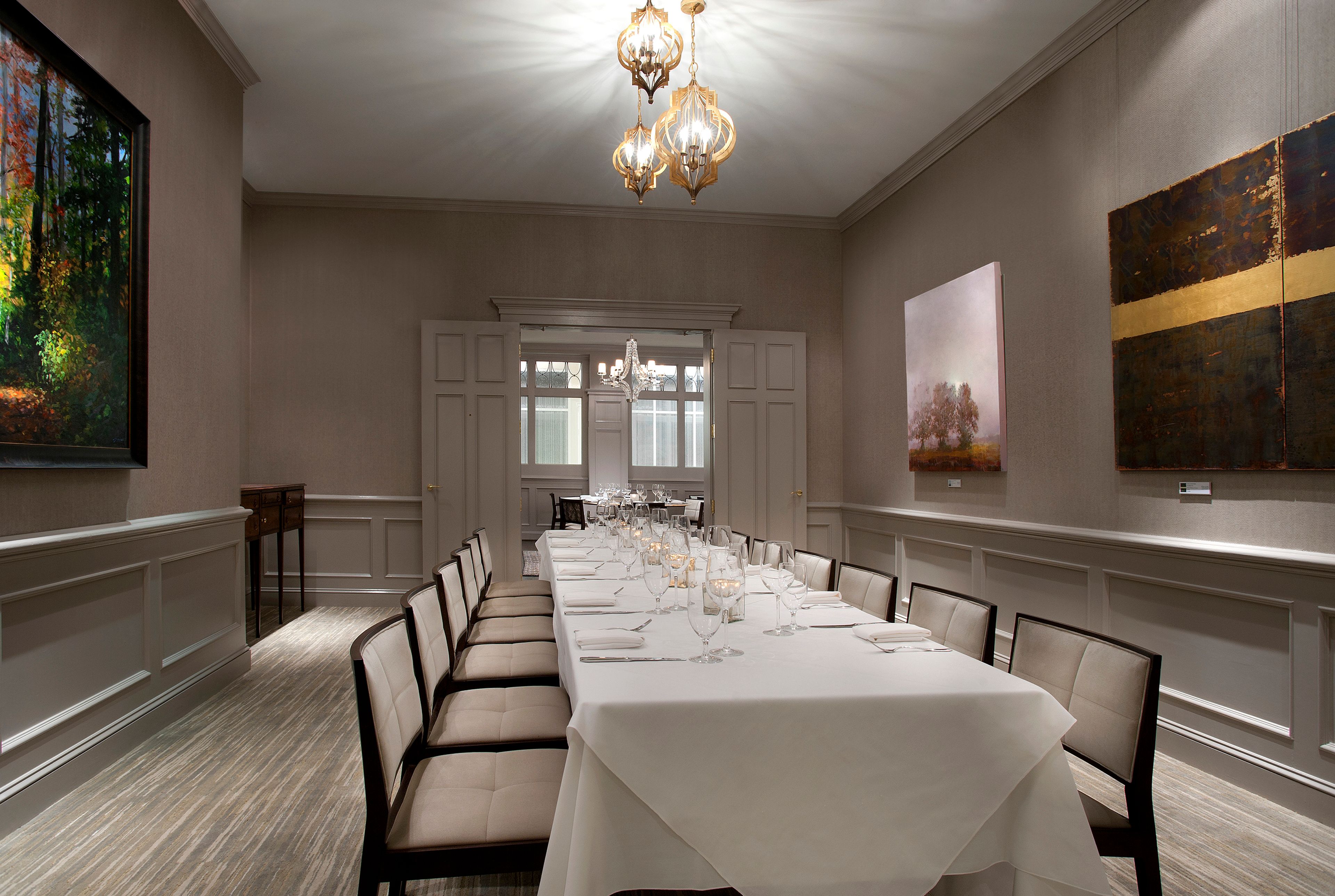 Gallery Restaurant and Ryal Bar, an event space at The Ballantyne, a Luxury Collection Hotel