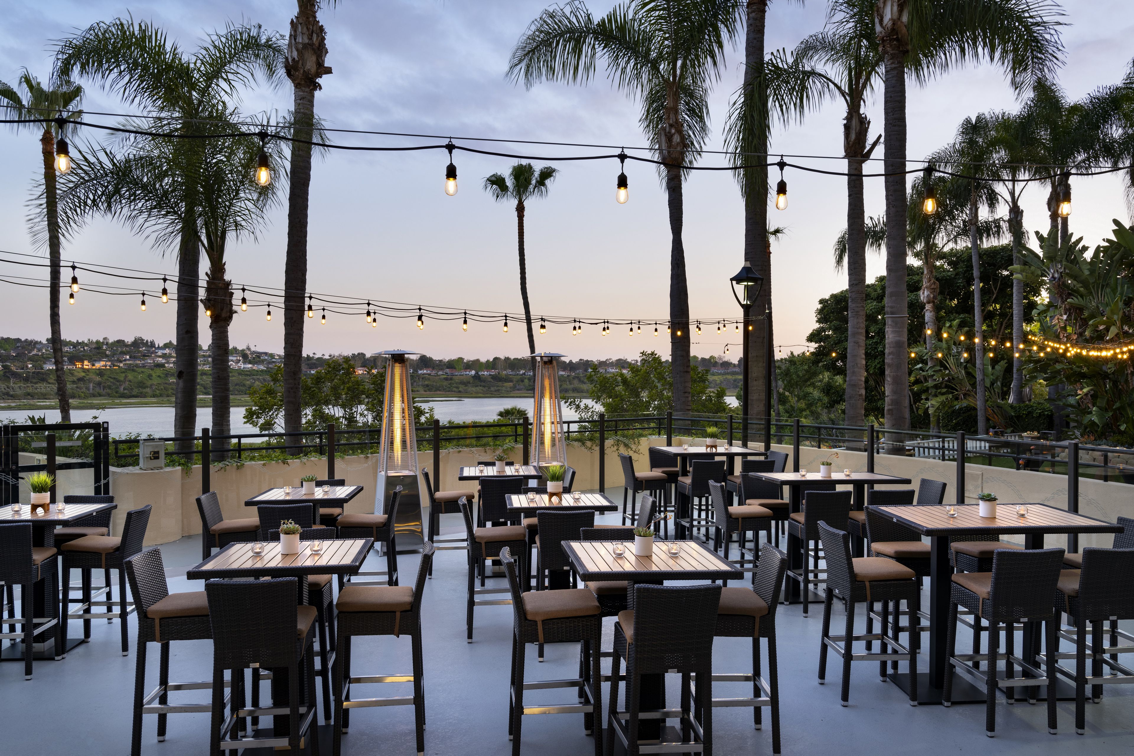 Island Ballroom Terrace, an event space at Newport Beach Marriott Bayview