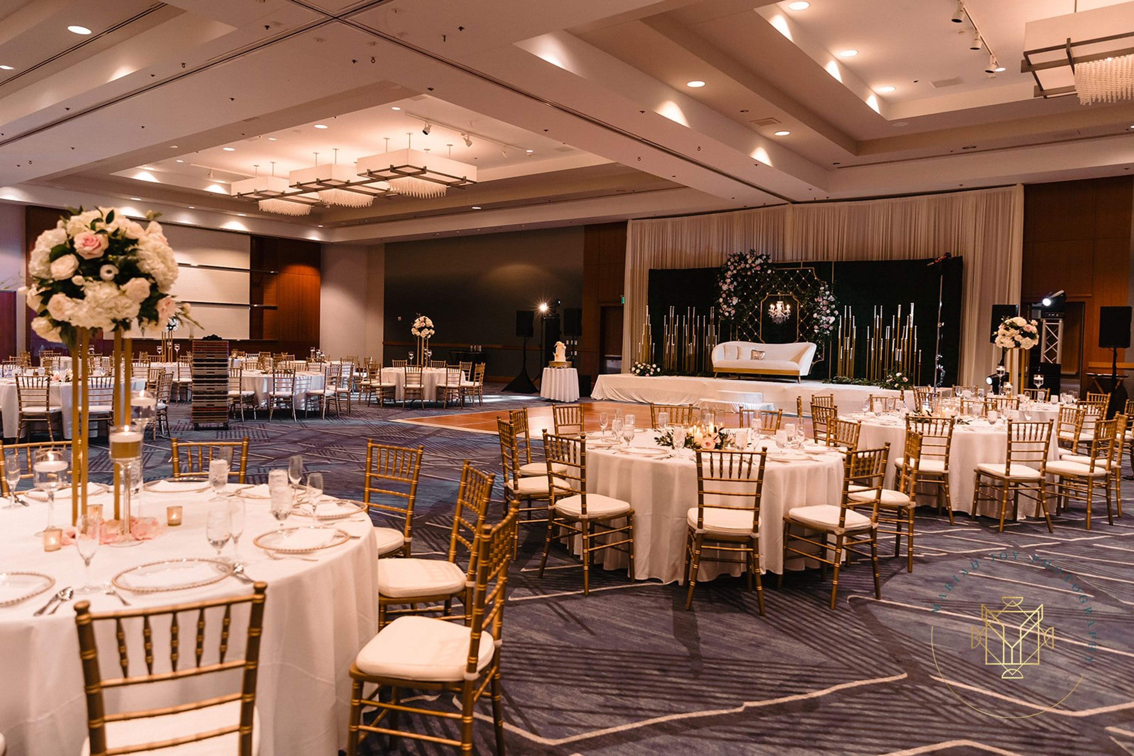 Grand Portage Ballroom, an event space at Minneapolis Marriott City Center