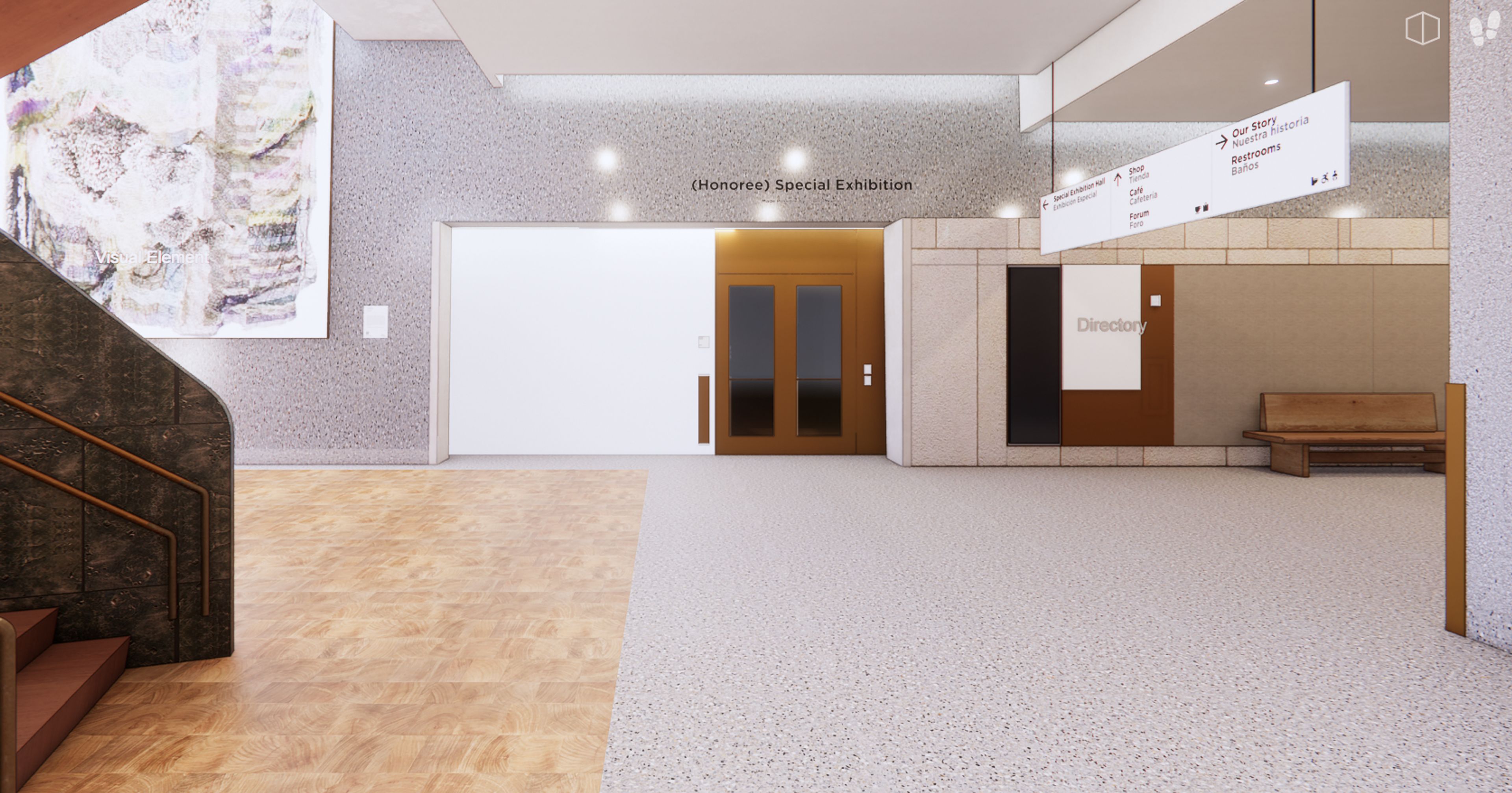 Special Exhibits Room, an event space at Obama Presidential Center