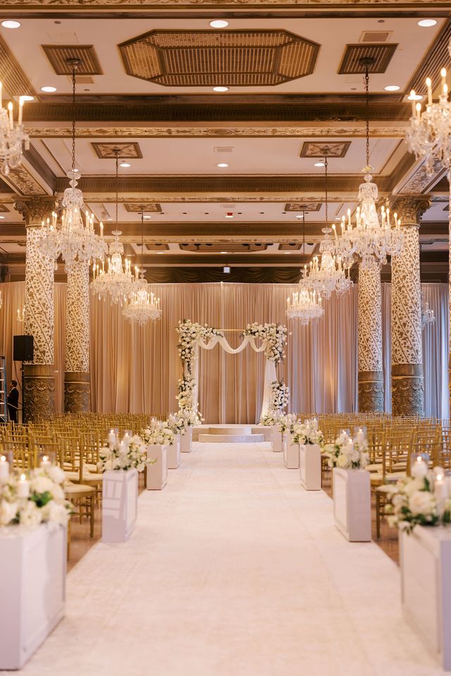 Featured photo from Take a Look at This Luxe Chicago Wedding with Towering White Roses and a Candlelit Dinner at The Drake Hotel