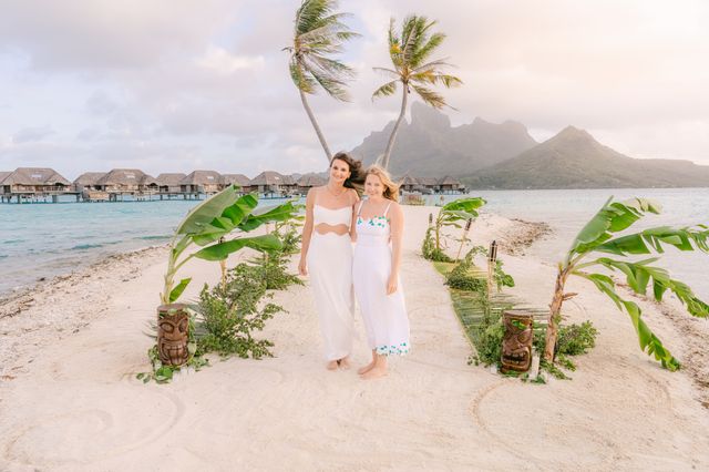 Featured photo from Olivia & Shelby’s Sunset Proposal at the Four Seasons Bora Bora
