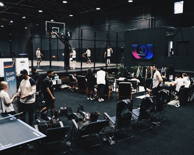 Featured photo from Basketball event lounge area