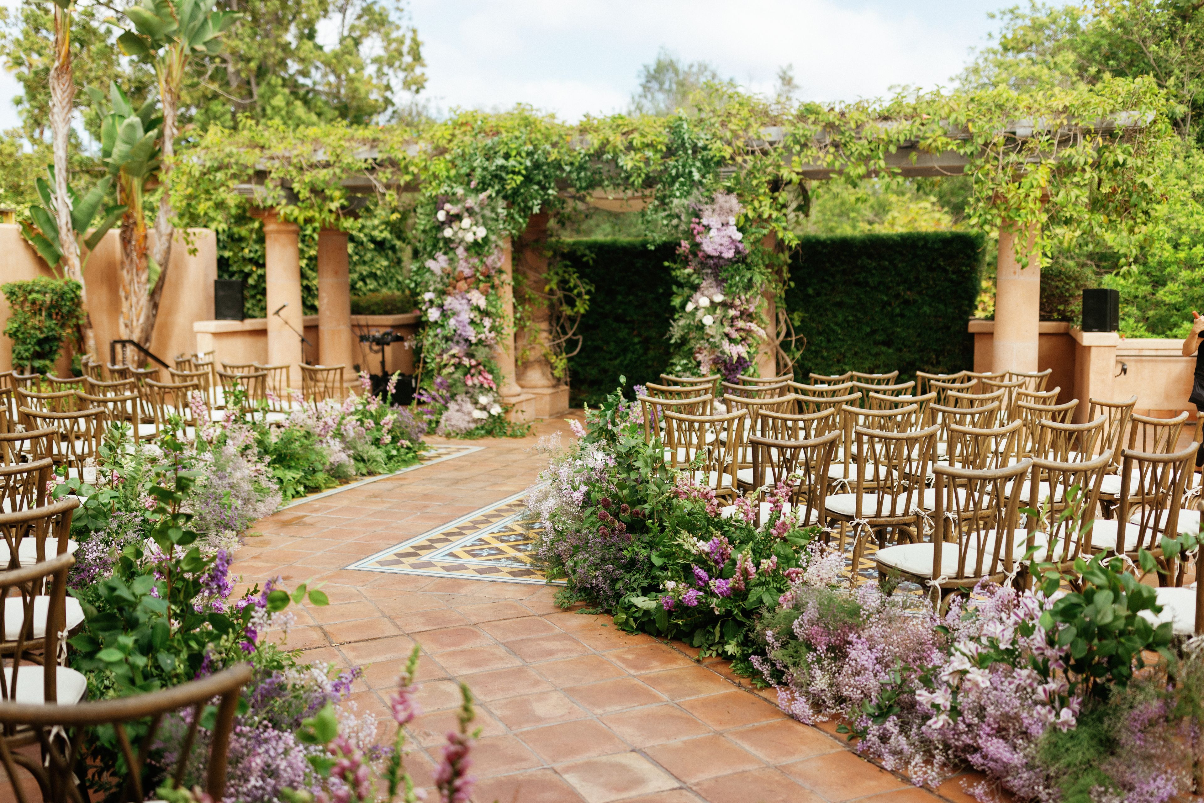 Sunrise Patio, an event space at Rancho Valencia Resort & Spa