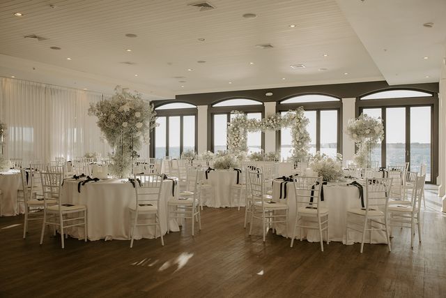 Featured photo from Celebrate This Timeless Wedding with Black and White Details at Belle Mer