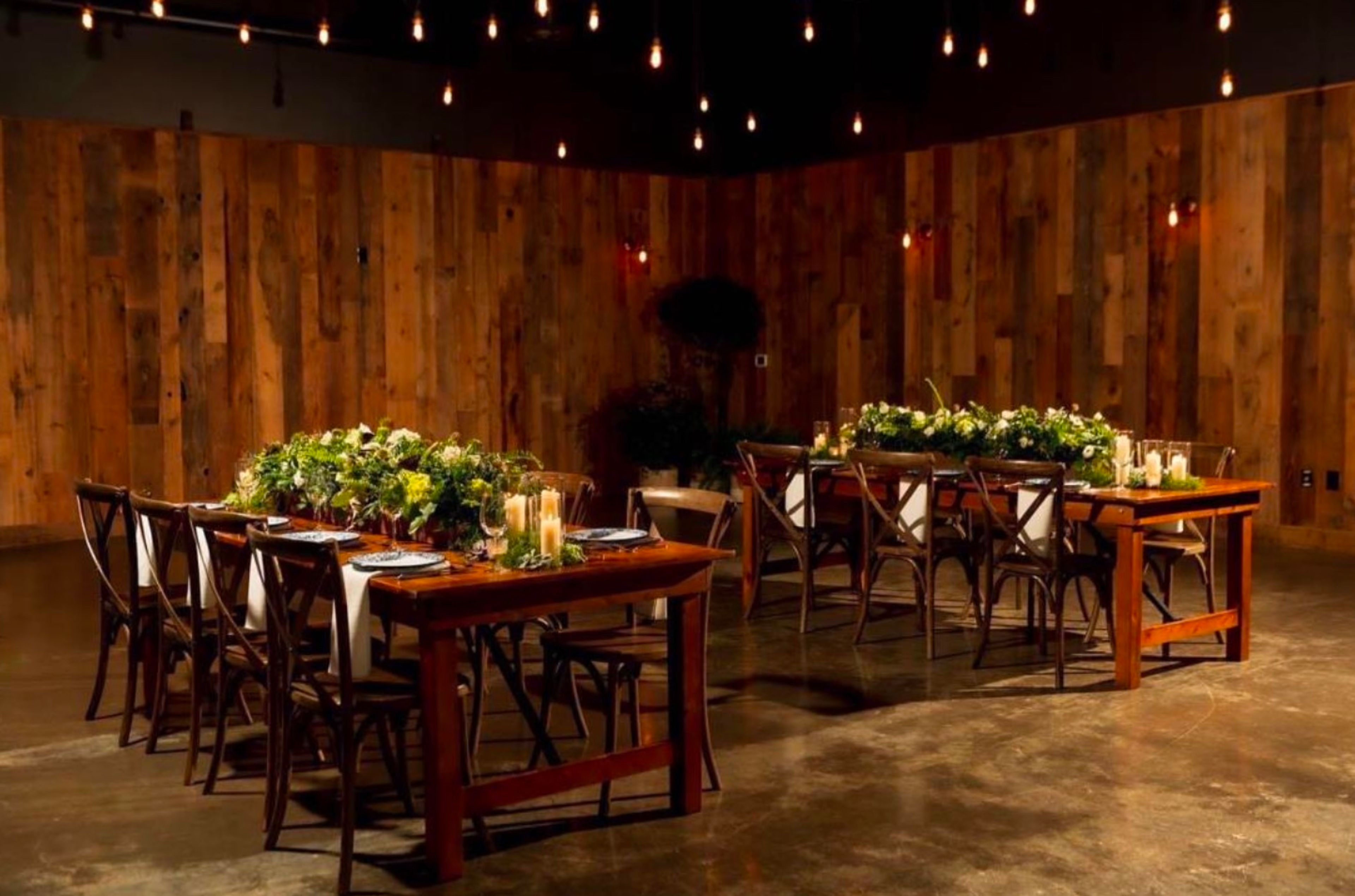 The Firefly Room, an event space at Firefly Distillery
