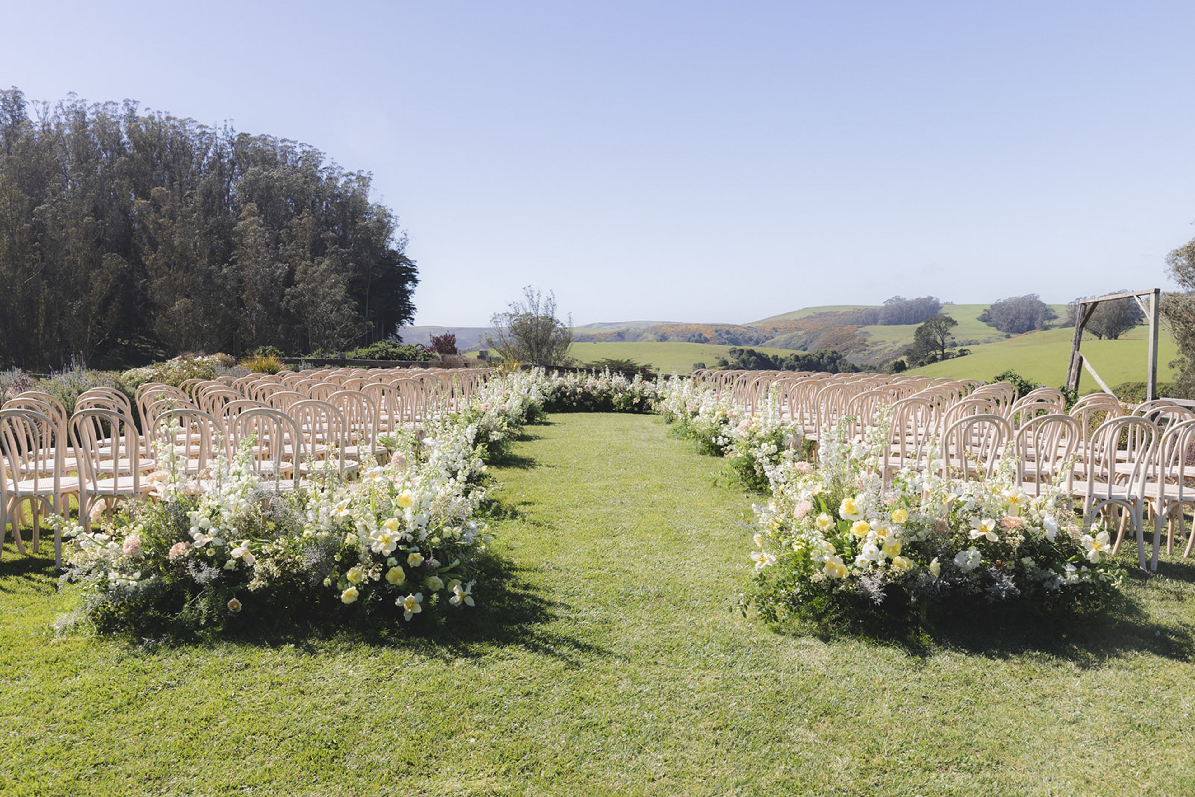 Terraced Garden, an event space at The Haven at Tomales
