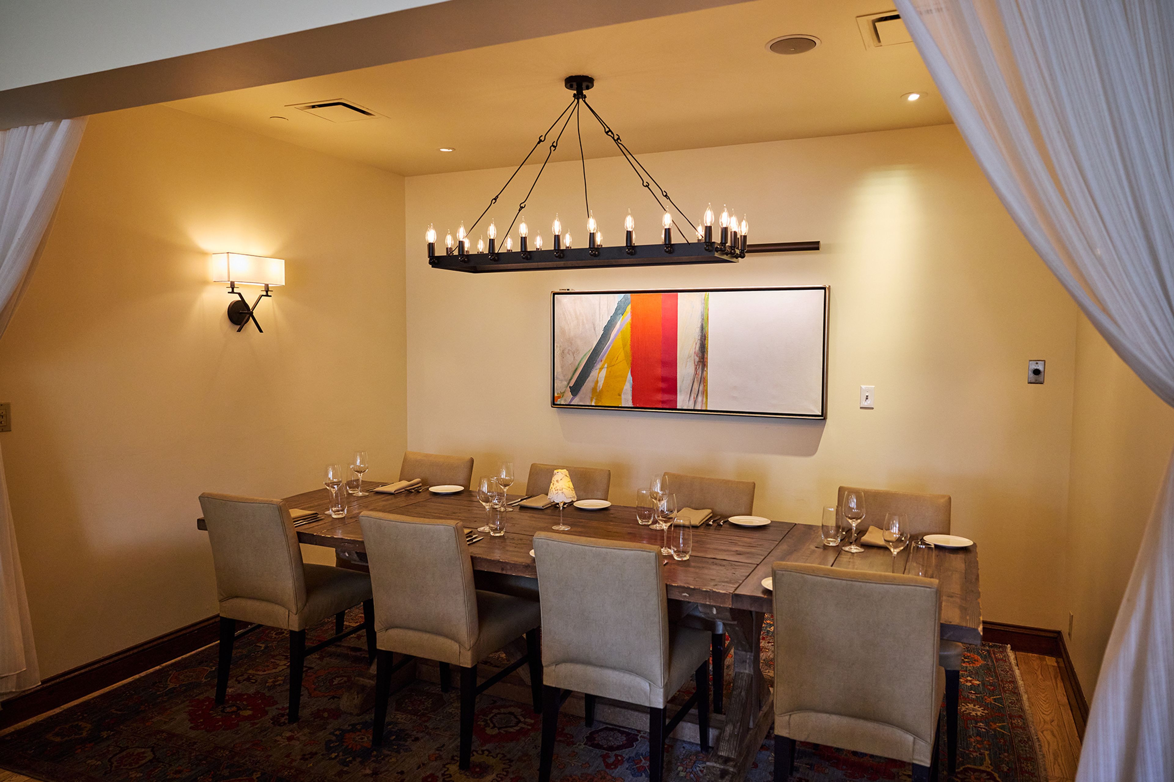 The Alcove, an event space at Bistro du Midi