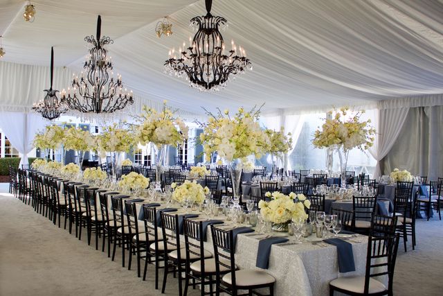 Featured photo from Stunning White & Black Tented Wedding