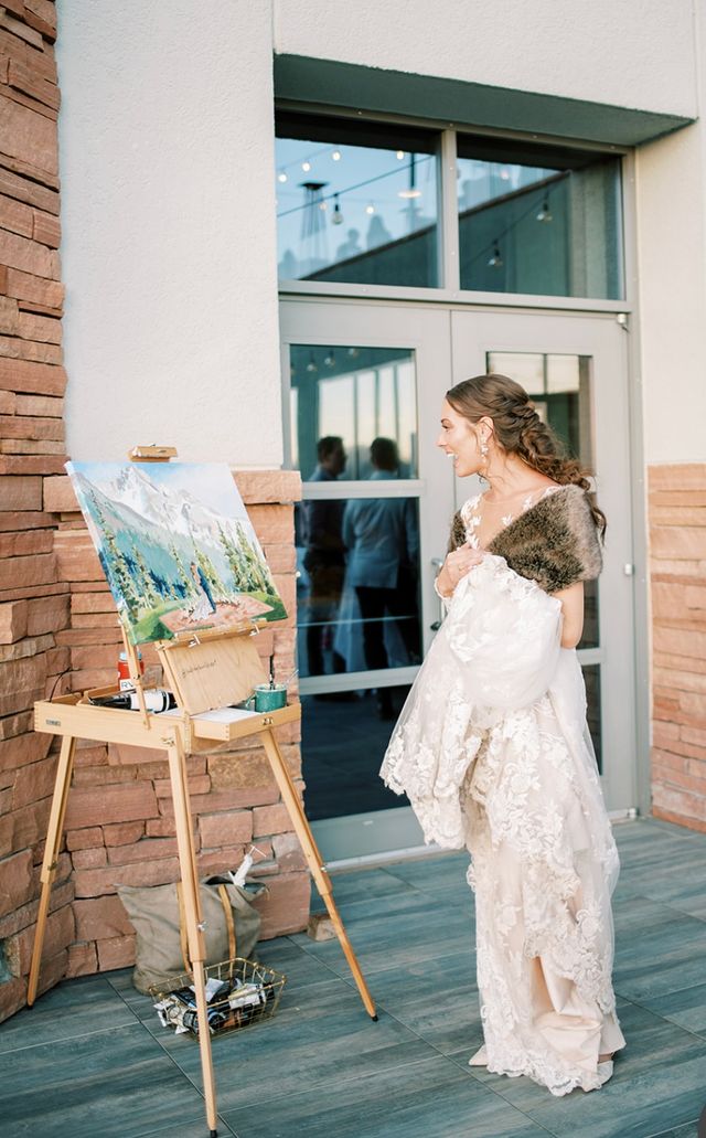 Featured photo from Telluride Mountaintop Wedding Painting