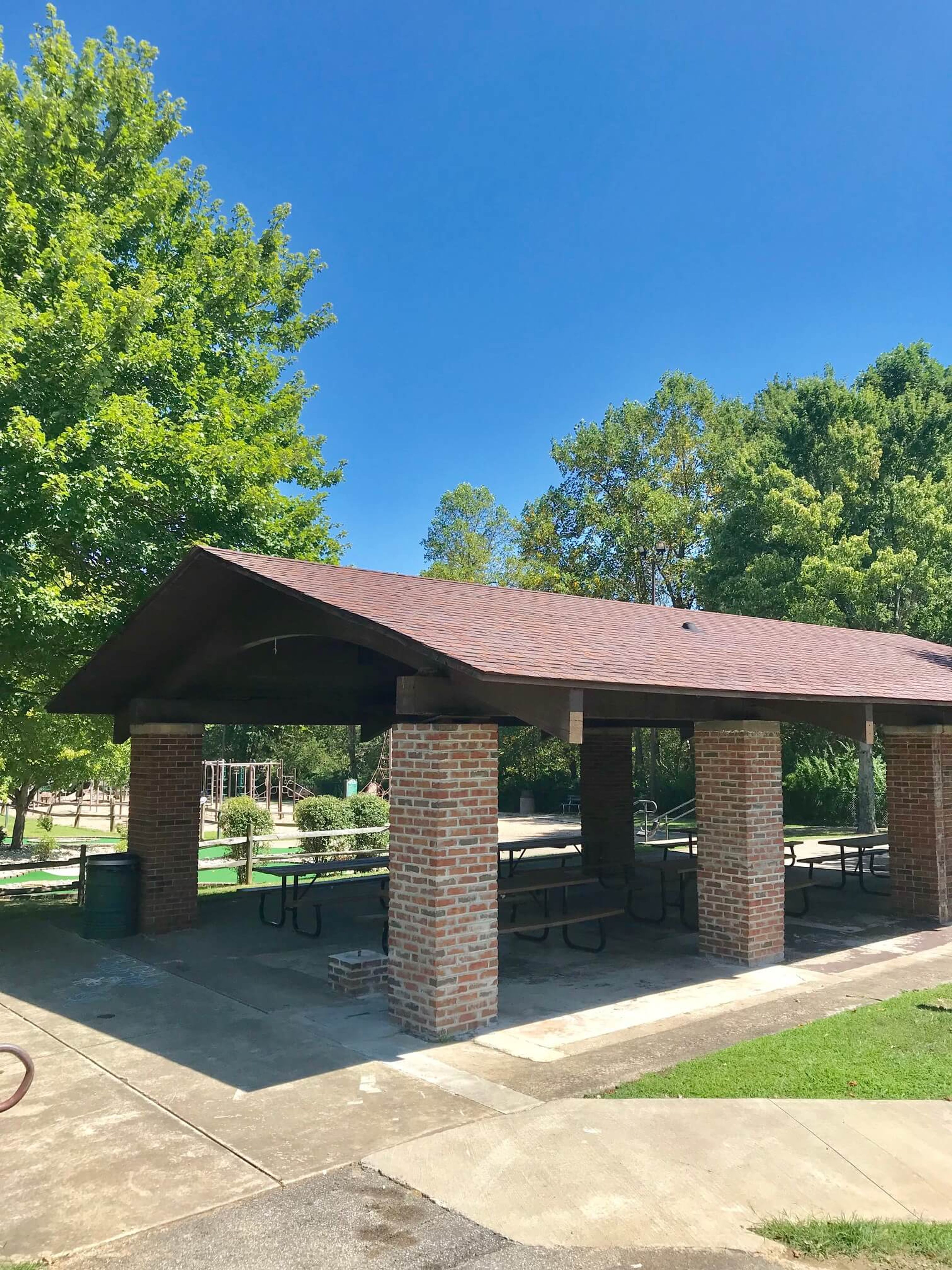 Playground Shelters, an event space at Grand Vue Park