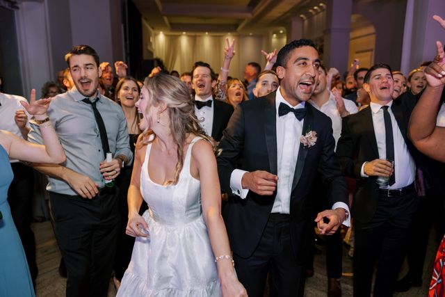 Featured photo from Inside This Sophisticated Wedding with a Clear Tent Ceremony at the Chicago Illuminating Company