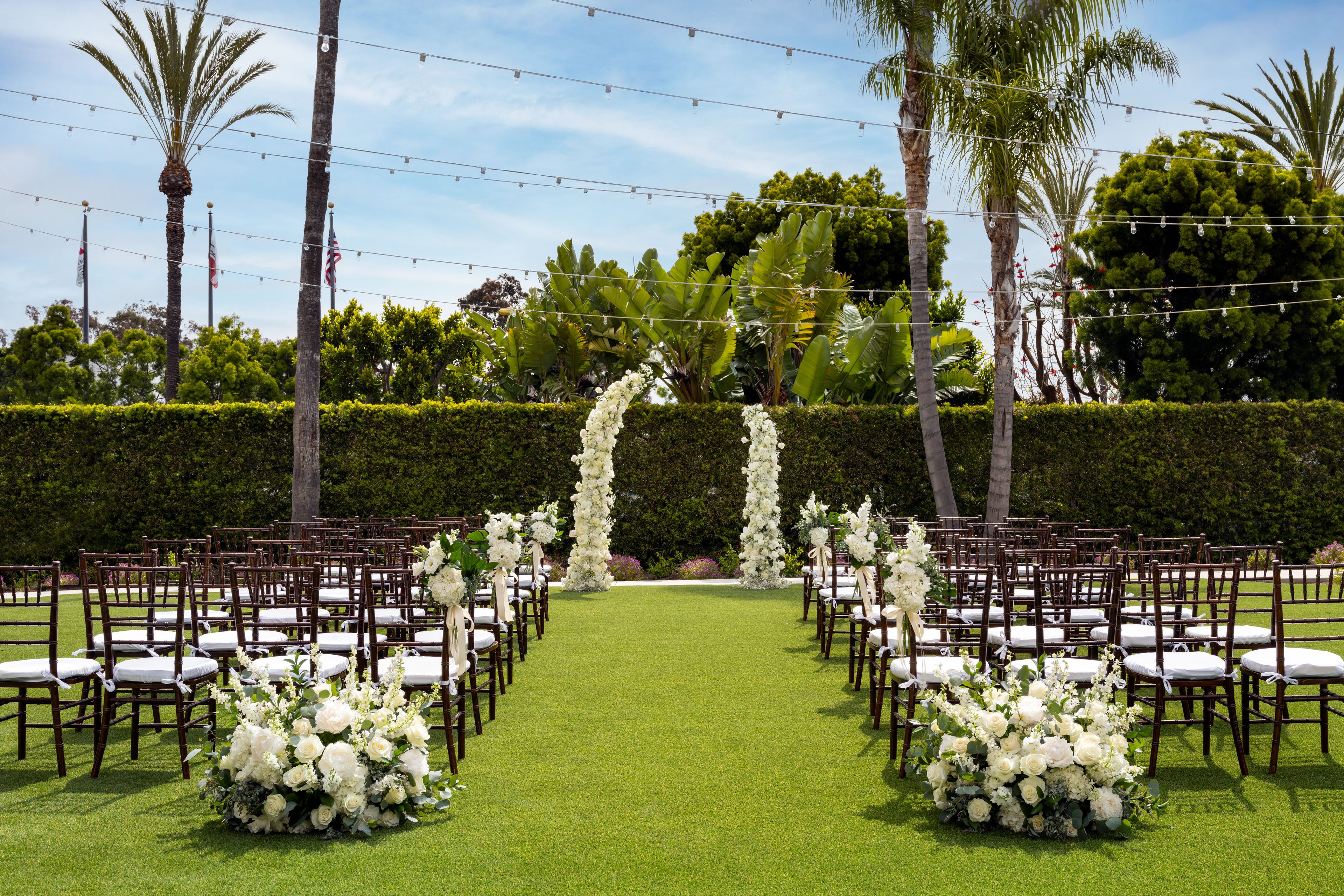 Village Green, an event space at Torrance Marriott Redondo Beach