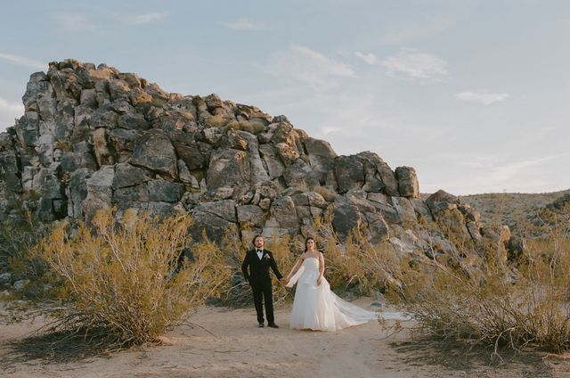 Featured photo from A California Desert Wedding Featuring Soft Florals and a Scenic Backdrop