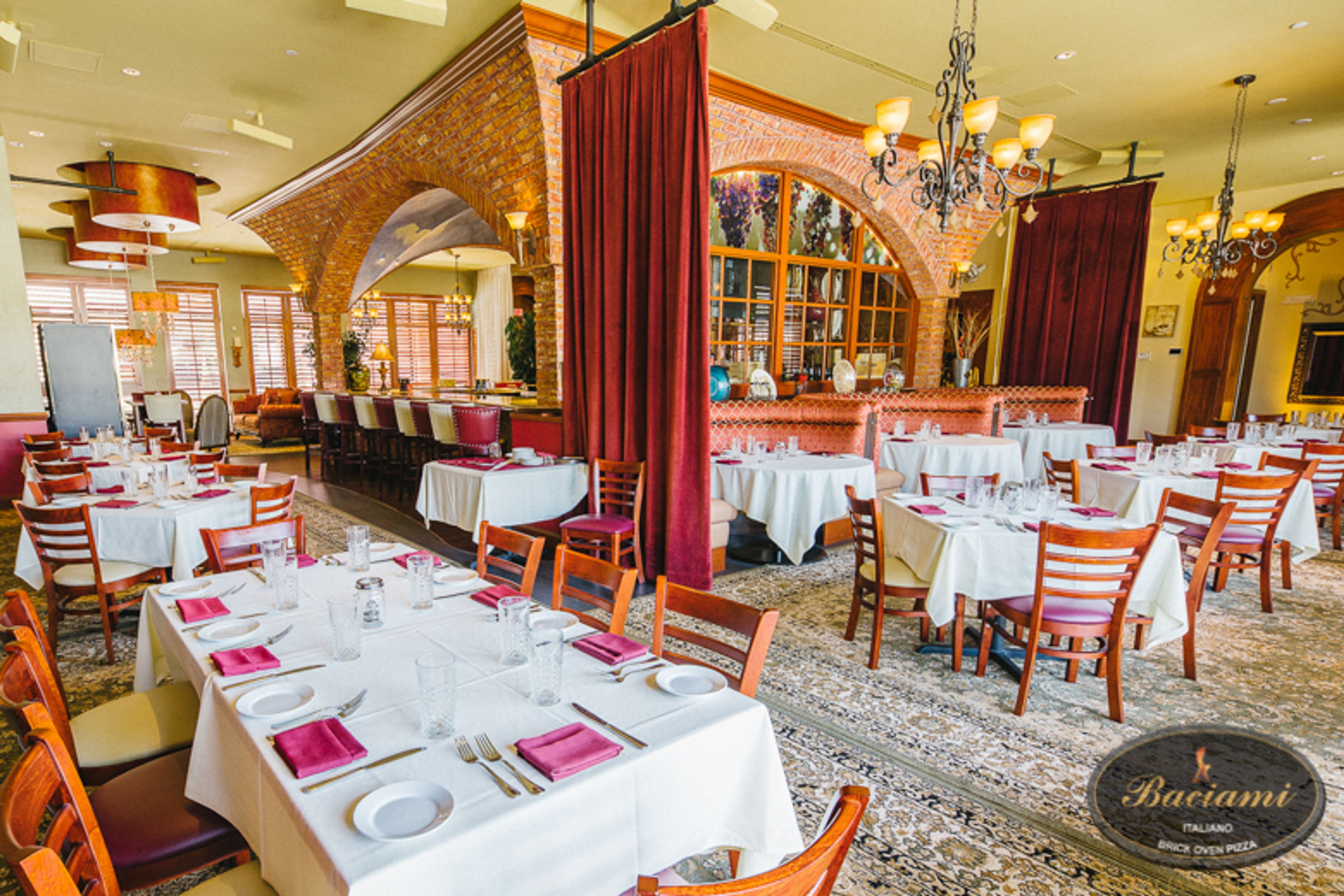 Baciami Main Dining Room, an event space at Baciami Italiano & Prime Steakhouse