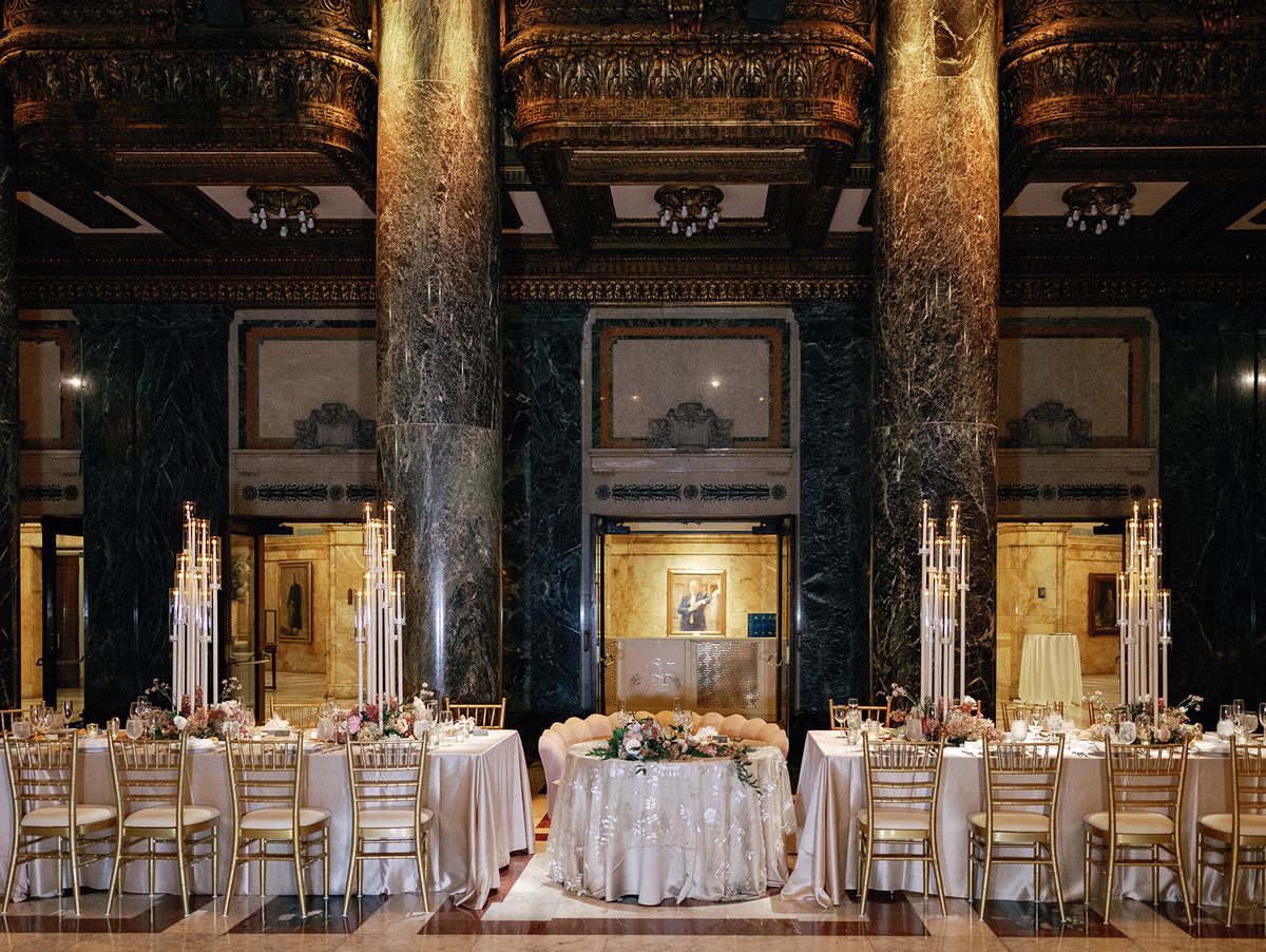 This Opulent Wedding at the Carnegie Museum Glowed With Historic