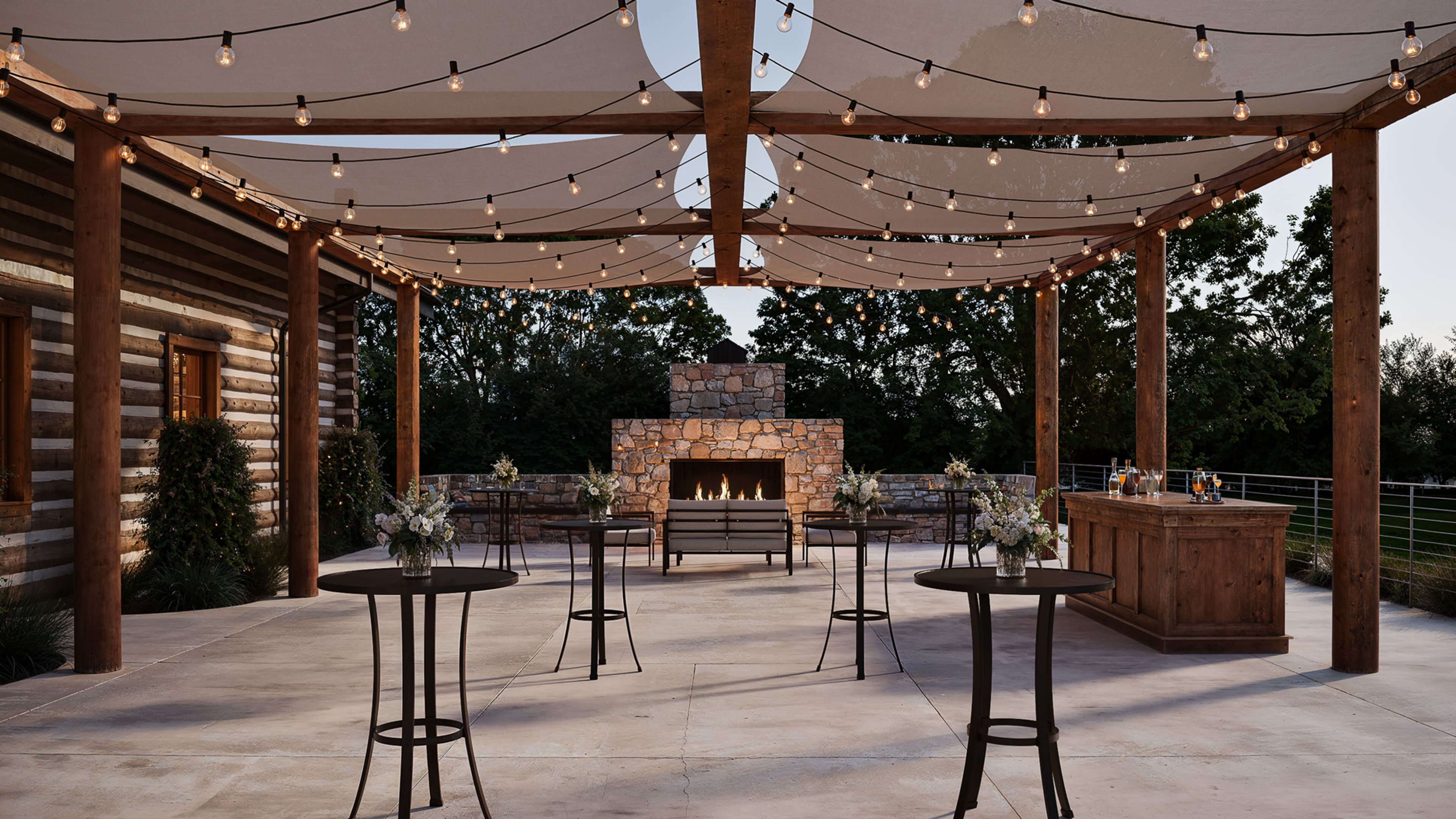 Cocktail Patio, an event space at Casa del Rio by Wedgewood Weddings