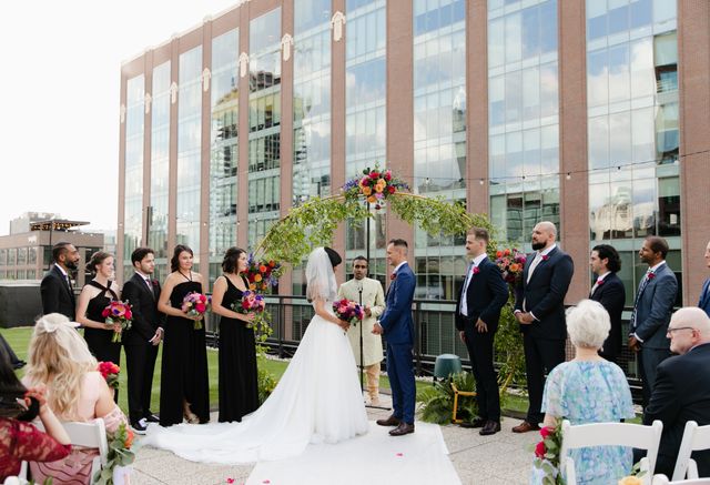 Featured photo from Celebrate This Bold and Colorful Outdoor Wedding at The Emily Hotel
