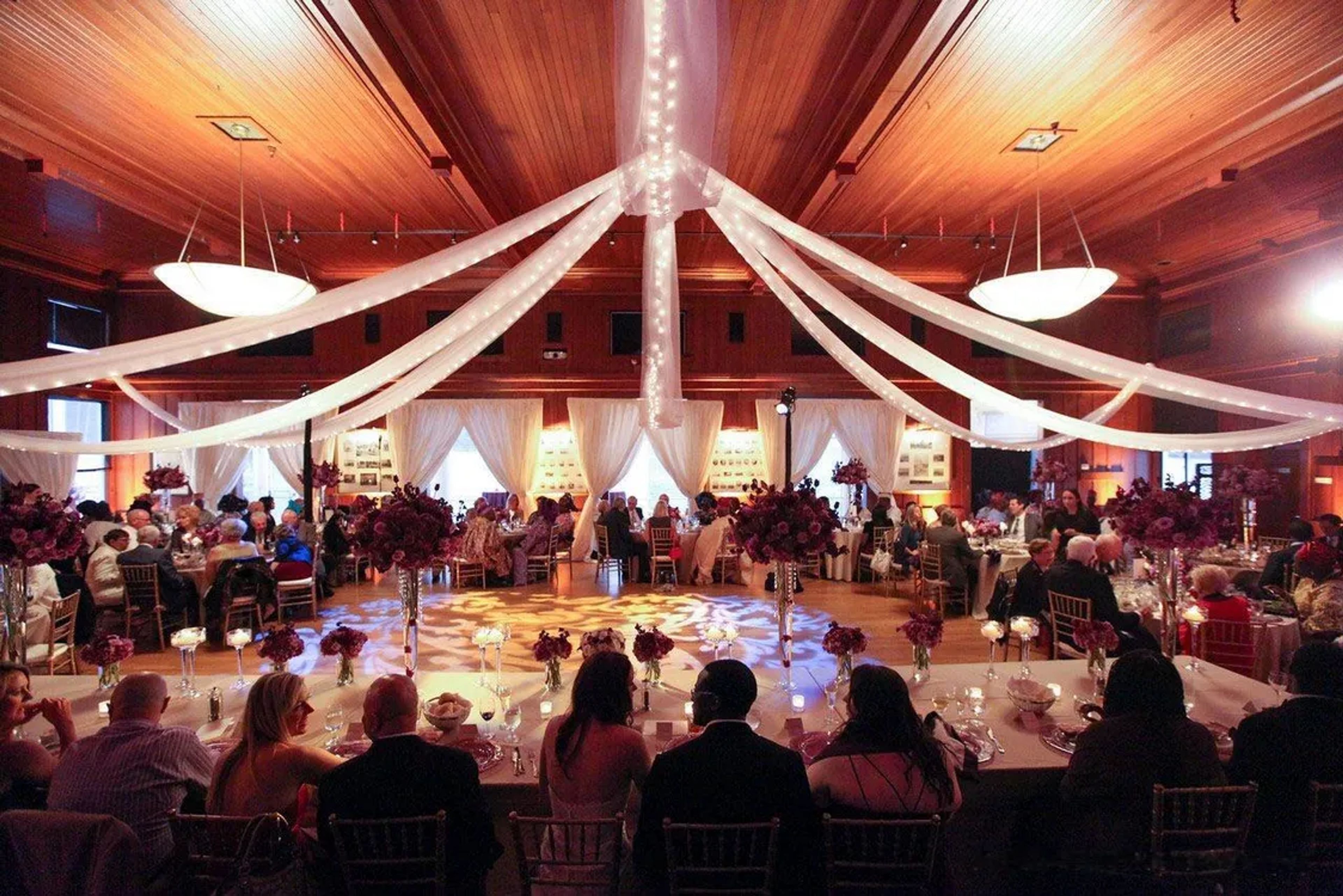 The Grand Ballroom, an event space at Corinthian Yacht Club