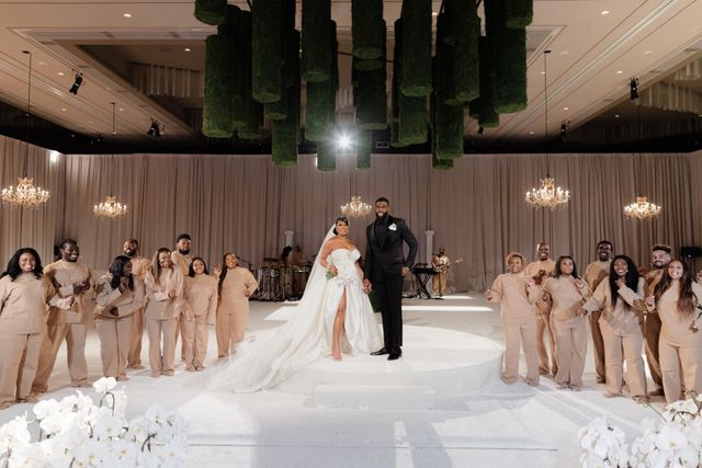 Featured photo from A Stylish Wedding with Crisp Florals and Emerald Accents at ARIA’s Primrose Ballroom