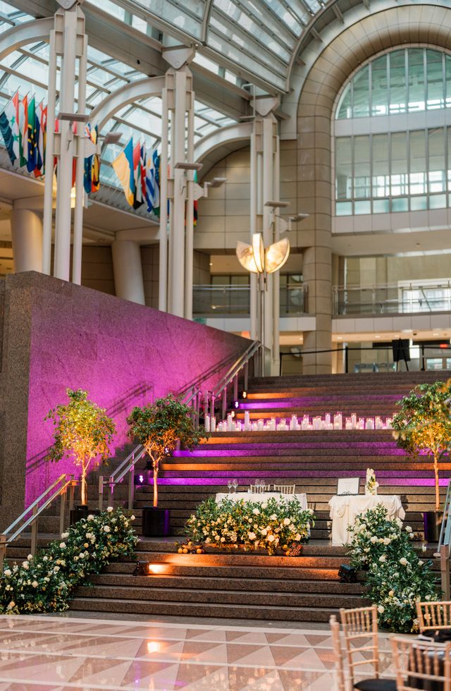 Featured photo from Elegant Washington D.C. Wedding at the Ronald Reagan Building | Lush Greenery & White Blooms
