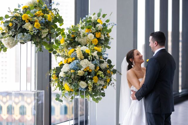 Featured photo from Step Into This Elegant Wedding with Skyline Views and Towering Florals at the State Room