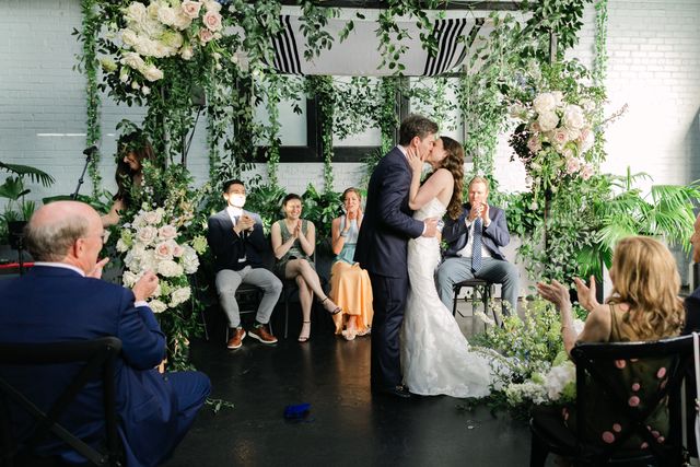Featured photo from Celebrate This Stylish Brooklyn Wedding Featuring Blush Florals and Modern Industrial Design