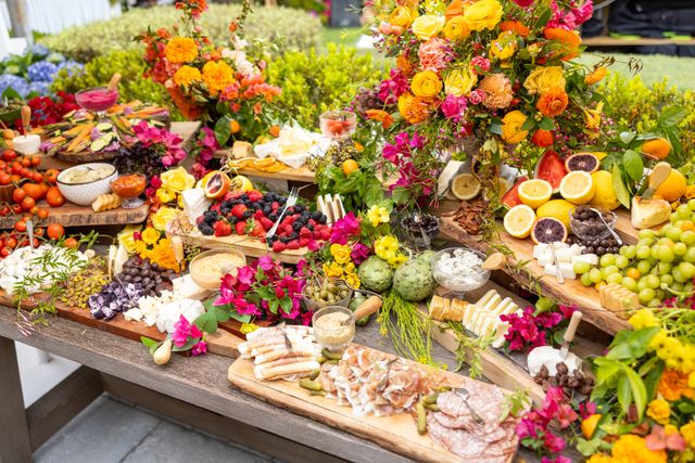 Featured photo from Feast Your Eyes on This Boldly Catered Birthday Party with Zesty Details and Live Music