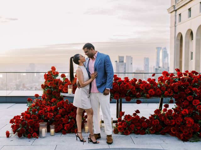 Featured photo from A Luxe Proposal Featuring Dramatic Red Rose Arrangements and Skyline Views in New York City