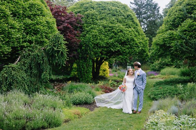 Featured photo from Step Into This Romantic Garden Wedding with Pastel Hues and a Picturesque Outdoor Setup in Massachusetts