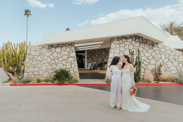Featured photo from Embark on This Travel-Themed Wedding with Bold Hues at Ace Hotel Palm Springs