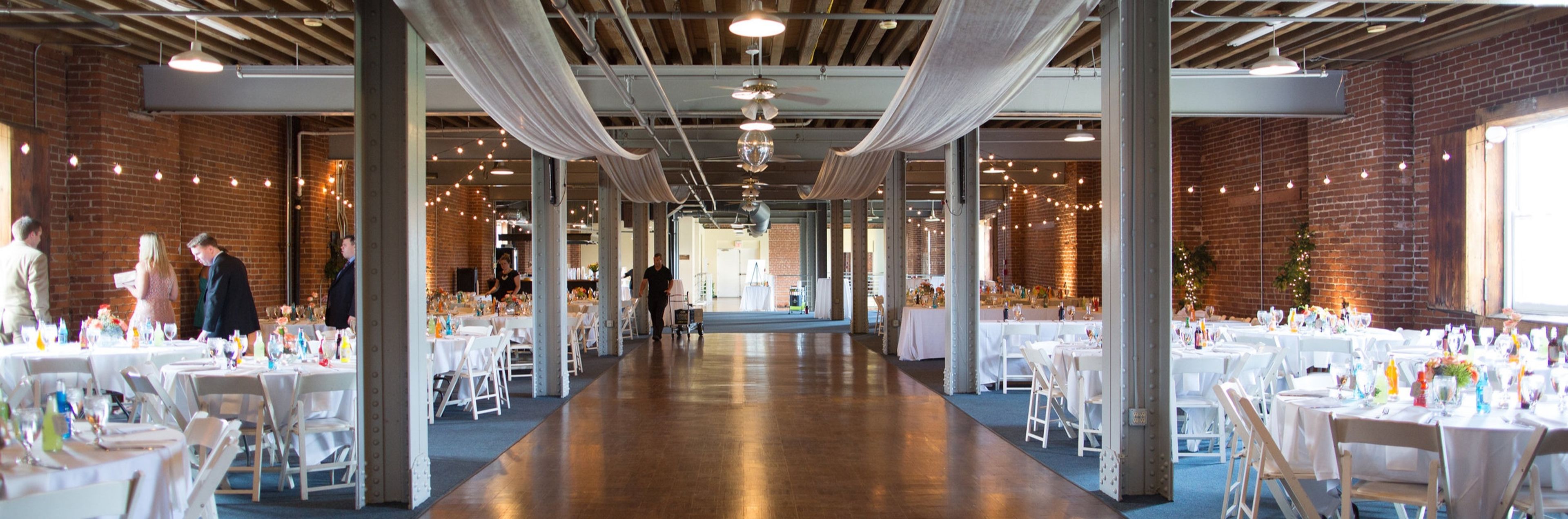 Main Space, an event space at Longworth Hall