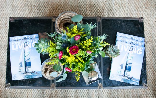 Featured photo from Explore This Nautical Celebration with Vibrant Florals and Modern Decor at the Chicago Club