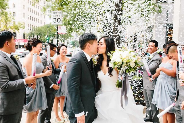Featured photo from Chanel & Jin Soo's Grey and Green Wedding