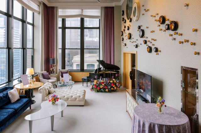 Featured photo from A Sophisticated Corporate Anniversary in New York City Featuring Refined Lounge Details and Cityscape Views