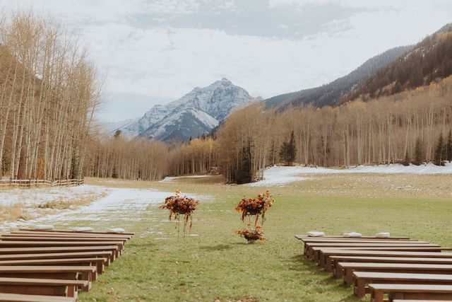 Featured photo from A Cozy & Retro Fall Wedding Ceremony & Reception at T-Lazy-7 Ranch in Aspen, Colorado