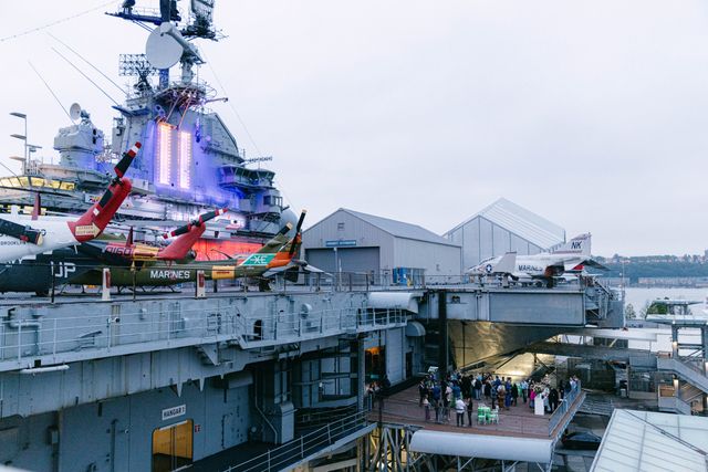 Featured photo from A Striking Non-Profits Night Out at the Intrepid Museum Featuring Historic Aircraft Views