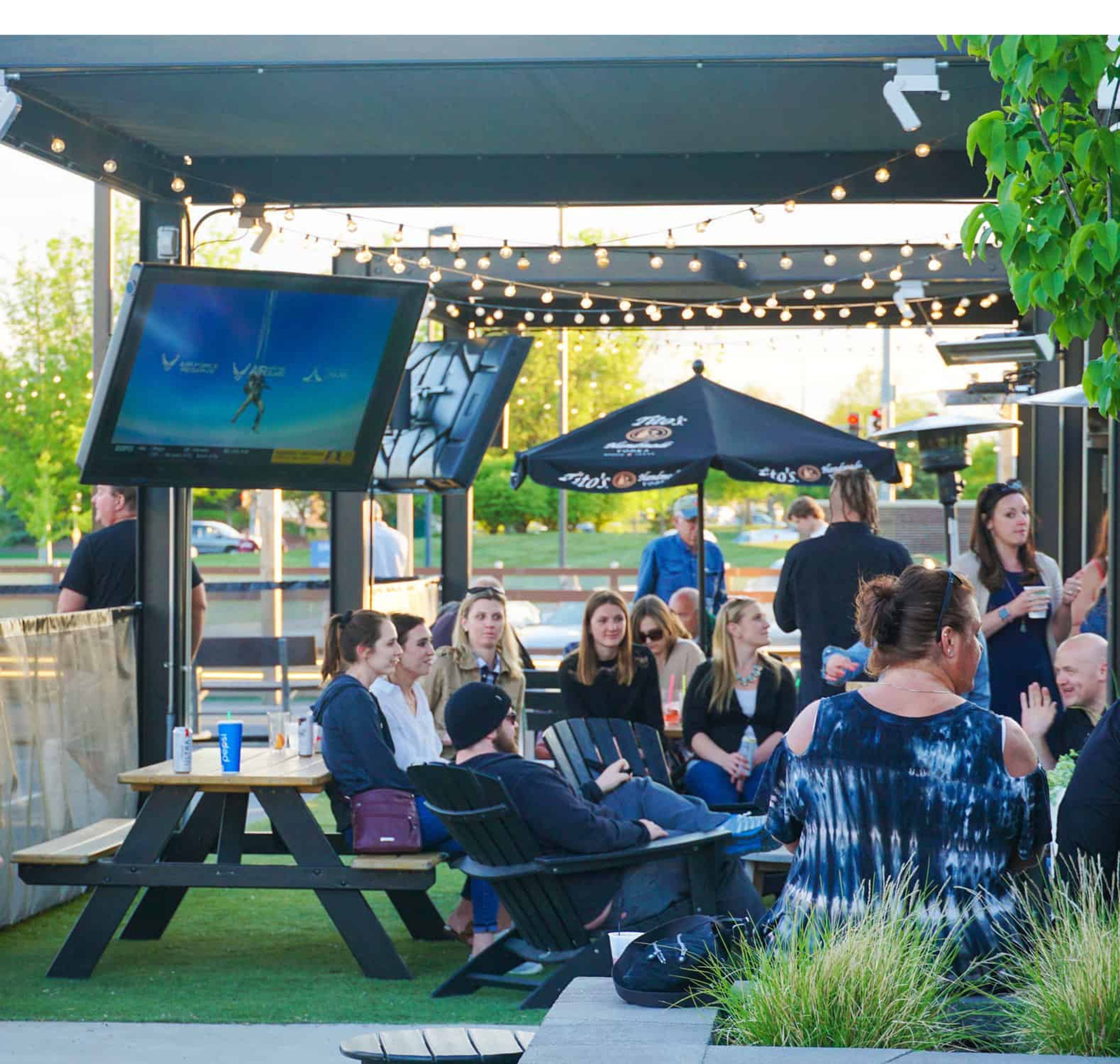 The Patio, an event space at Smash Park West Des Moines