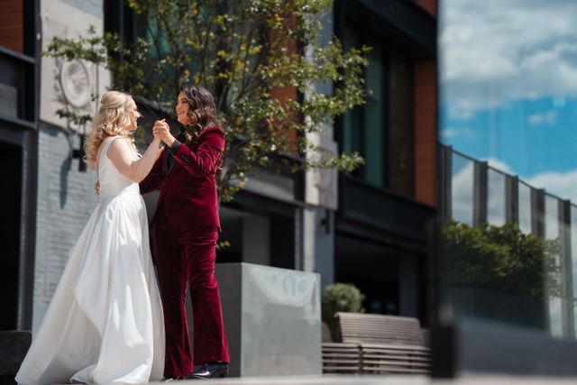 Featured photo from Inside This Contemporary Venue Wedding with Vibrant Florals and a Playful After-Party Vibe