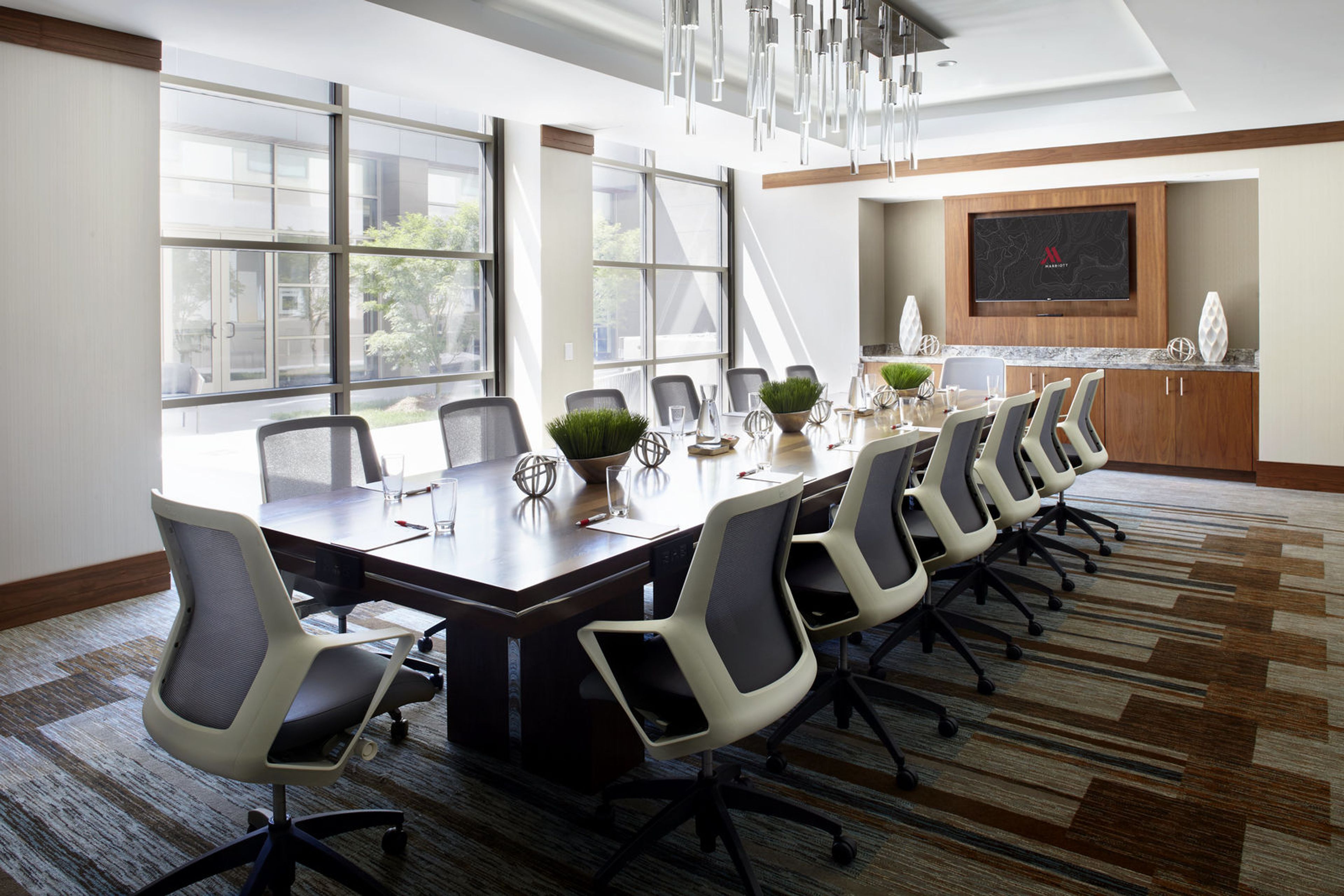 Board Room, an event space at Raleigh Marriott Crabtree Valley
