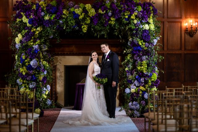 Featured photo from A Boldly Romantic Wedding Featuring Lavish Arrangements at the Harmonie Club